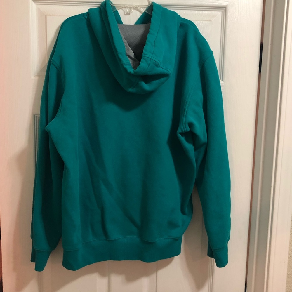 Men’s Adidas Hoodie Sweatshirt • Large • Turquoise - Picture 2 of 8